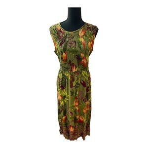 Vintage R&K Originals 80s Floral Dress Size 10